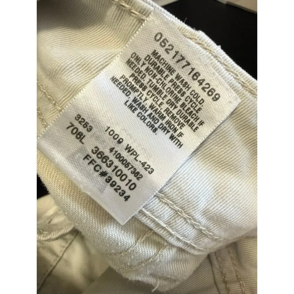 Levis Mens Cargo Shorts Khaki‎ Tan Cotton Twill W36 Utility Hiking Gorpcore